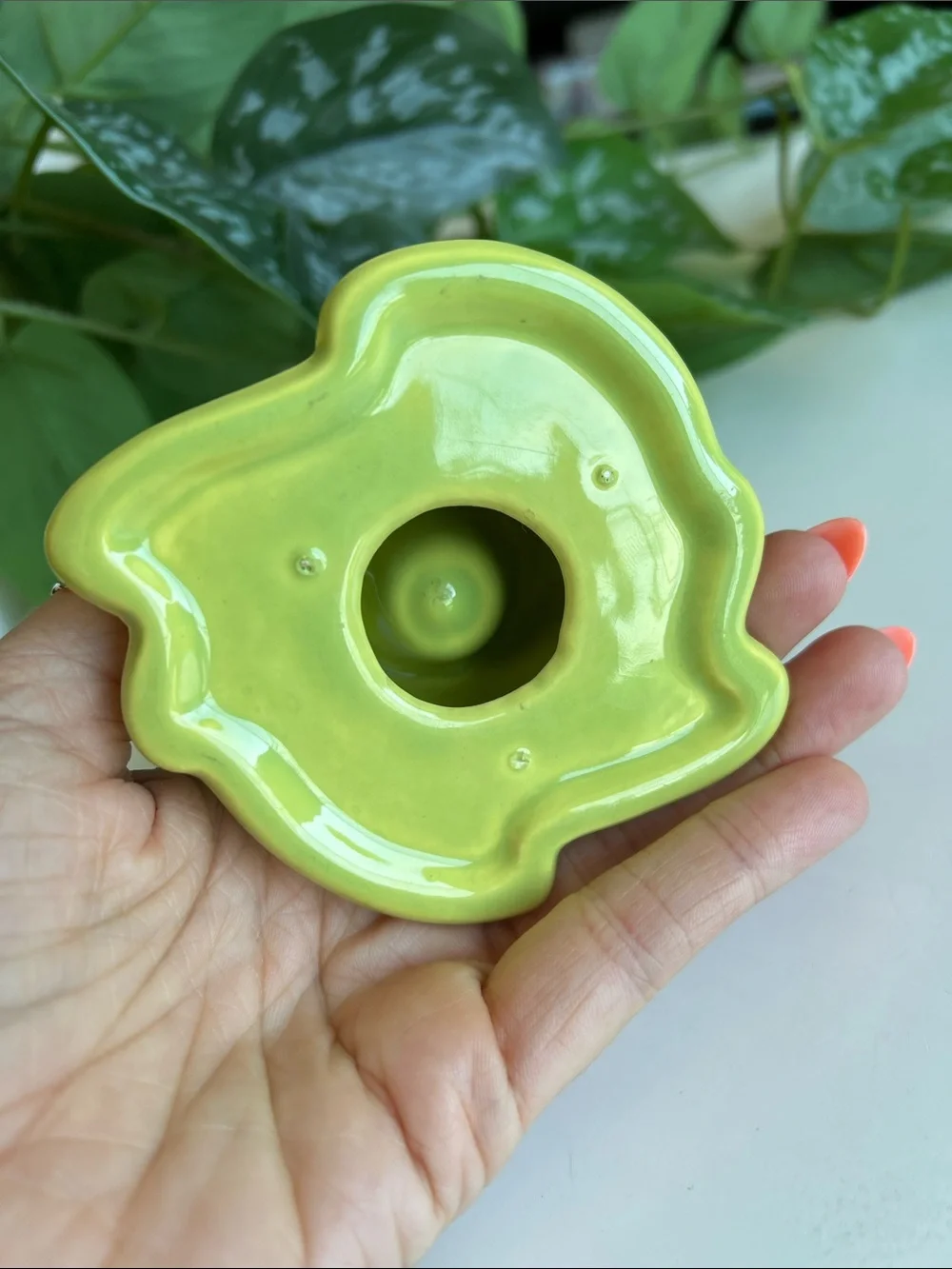 Vintage Ceramic Candle Holder Unique Decor